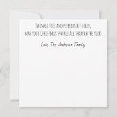 Blue Ornament Fairy – Holiday Card (Rückseite)