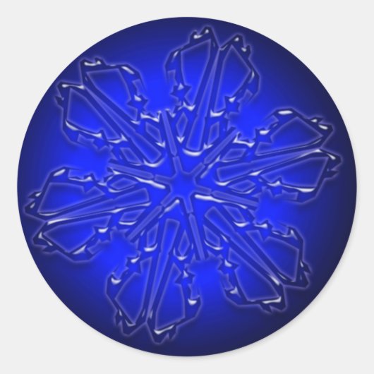 Blue Ornament Sticker (Vorderseite)