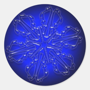 Blue Ornament Sticker
