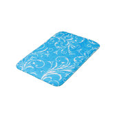 Blue Ornamental Bath Mat Badematte (Schrägansicht)