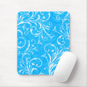 Blue Ornamental Mouse Pad Mousepad (Mit Mouse)