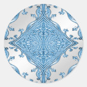 Blue Ornamental Sticker (Vorderseite)