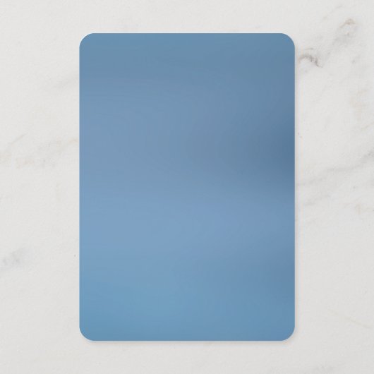 Blue Ornate Floral Detail Enclosure Card Begleitkarte (Rückseite)