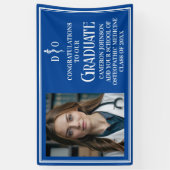 Blue Osteopathic Medical School Abschluss Foto Banner (Vertikal)