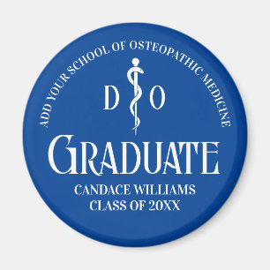 Blue Osteopathic Medical School Graduation Party Magnet