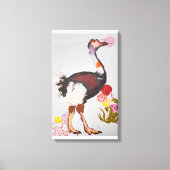 Blue OSTRICH Leinwanddruck (Vorderseite)