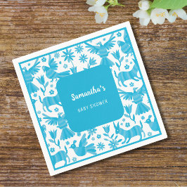 Blue Otomi Babydusche Papier Napkin Serviette