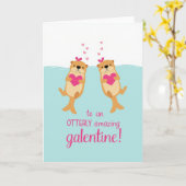 Blue Otterly Amazing Galentine Card Karte (Gelbe Blume)