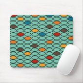 Blue Ovals der 1970er Jahre Mousepad (Mit Mouse)