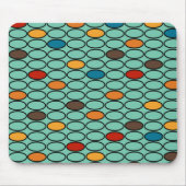Blue Ovals der 1970er Jahre Mousepad (Vorne)