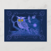 Blue Owl Art Postkarte (Vorderseite)