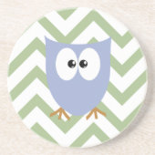 Blue Owl Baby Boy Getränkeuntersetzer (Vorne)