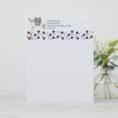 Blue Owl Baby Briefkopf (Stehend Vorderseite)