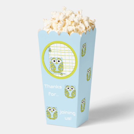 Blue Owl Baby Dusche Geschenkschachtel (Geplatzt)