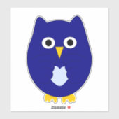 Blue Owl Design Aufkleber (Blatt)