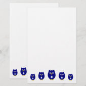 Blue Owl Design Briefpapier (Vorne/Hinten)