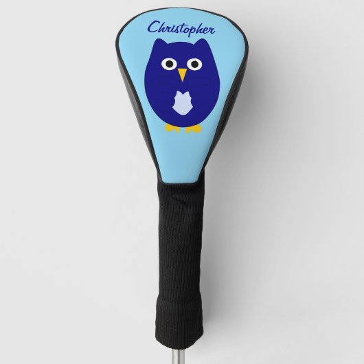 Blue Owl Design Golf Headcover (Vorderseite)