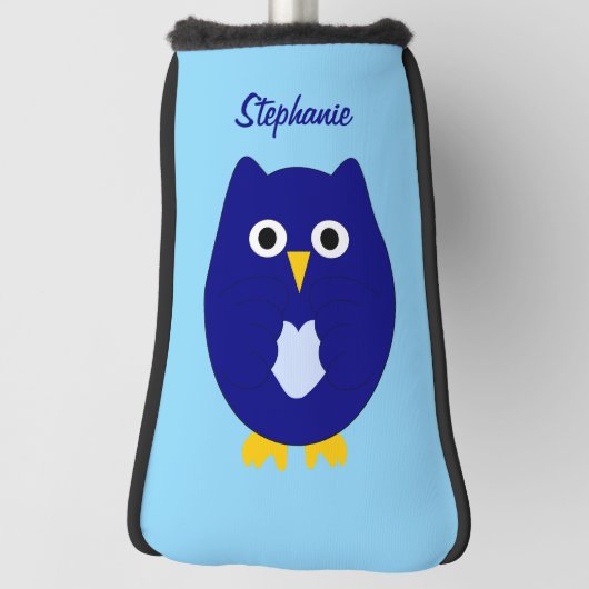 Blue Owl Design Golf Headcover (Rotieren 90)