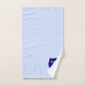 Blue Owl Design Monogrammiert Badhandtuch Set (Handtuch)