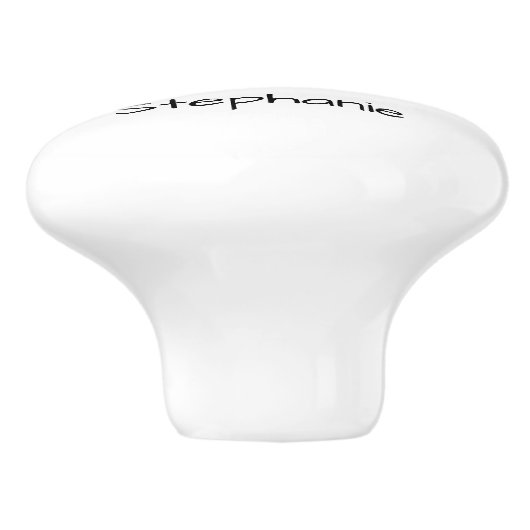 Blue Owl Design Personalised Keramikknauf (Seitenansicht)