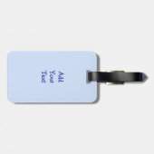 Blue Owl Design Personalisiert Gepäckanhänger (Rückseite horizontal)