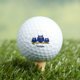 Blue Owl Design Personalisiert Golfball