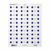 Blue Owl Design Rücksendeadresse (Vorne)