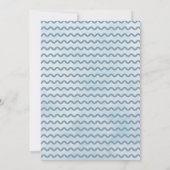 Blue Owl Floral Baby Shower Baby ABCs Game Card Einladung (Rückseite)