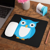 Blue Owl - Fügen Sie Ihren eigenen Text hinzu Mousepad