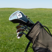 Blue Owl Grey Monogram Name Golf Headcover (In SItu)