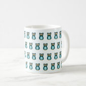 Blue Owl Illustration Kaffeetasse (VorderseiteRechts)