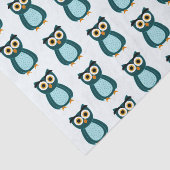Blue Owl Illustration Seidenpapier (Ausschnitt)
