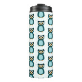 Blue Owl Illustration Thermosbecher (Vorderseite)