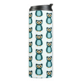 Blue Owl Illustration Thermosbecher (Nach links gedreht)