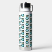 Blue Owl Illustration Trinkflasche (Hinten)
