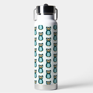 Blue Owl Illustration Trinkflasche