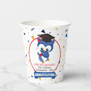 Blue Owl Kindergarten Abschluss 8 oz Paper Cup Pappbecher