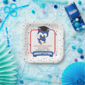 Blue Owl Kindergarten Abschluss Pappteller (Party)