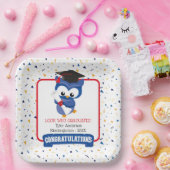 Blue Owl Kindergarten Abschluss Pappteller (Party)