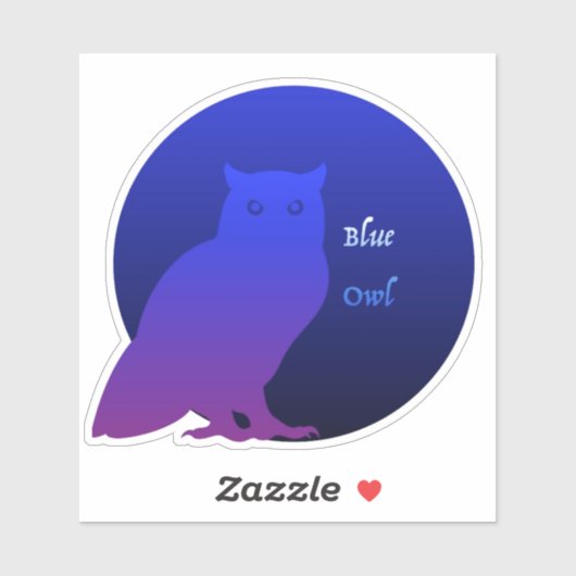 Blue Owl Logo-Aufkleber Aufkleber (Blatt)