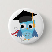 Blue Owl mit Diploma Abschluss Button (Vorderseite)