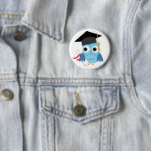 Blue Owl mit Diploma Abschluss Button (Beispiel)