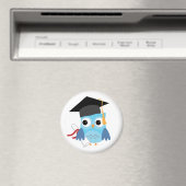 Blue Owl mit Diploma Abschluss Magnet (In Situ (Geschirrspüler))