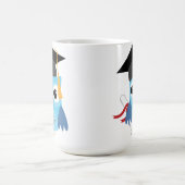 Blue Owl mit Diploma Abschluss Tasse (Mittel)