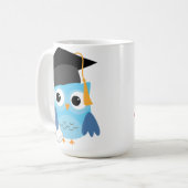 Blue Owl mit Diploma Abschluss Tasse (Vorderseite Links)