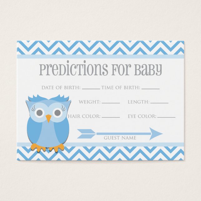 Blue Owl Predictions Card (Vorderseite)