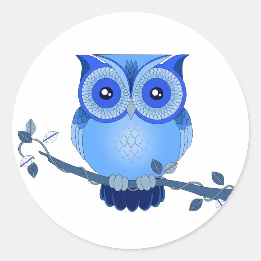 Blue Owl Stickers (Vorderseite)