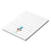Blue Owl Teacher Linken Notepad Notizblock (Rotiert)