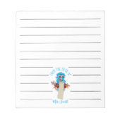 Blue Owl Teacher Linken Notepad Notizblock (Vorderseite)