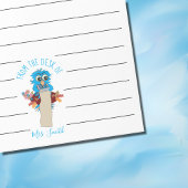 Blue Owl Teacher Linken Notepad Notizblock